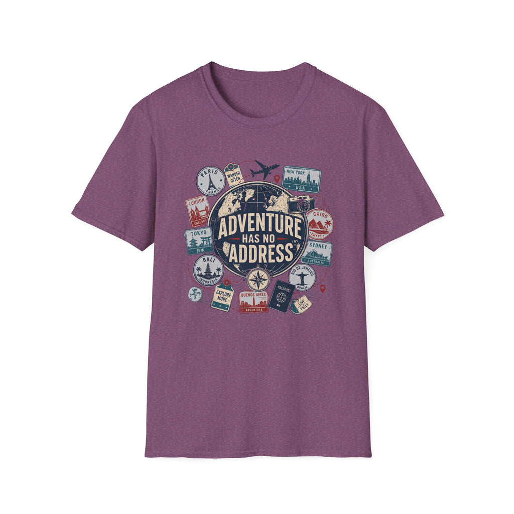 Adventure Has No Address T-Shirt.