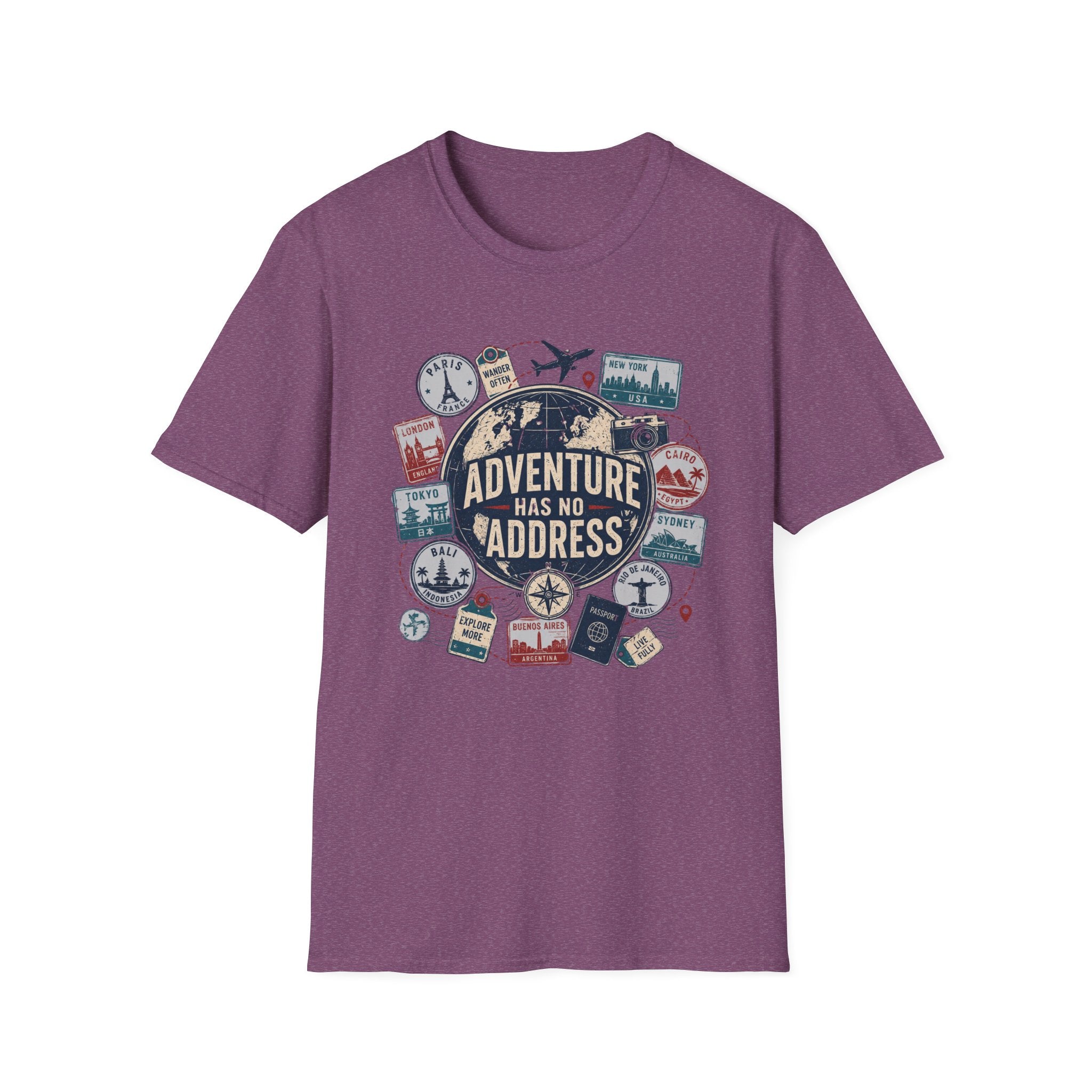Adventure Has No Address T-Shirt.