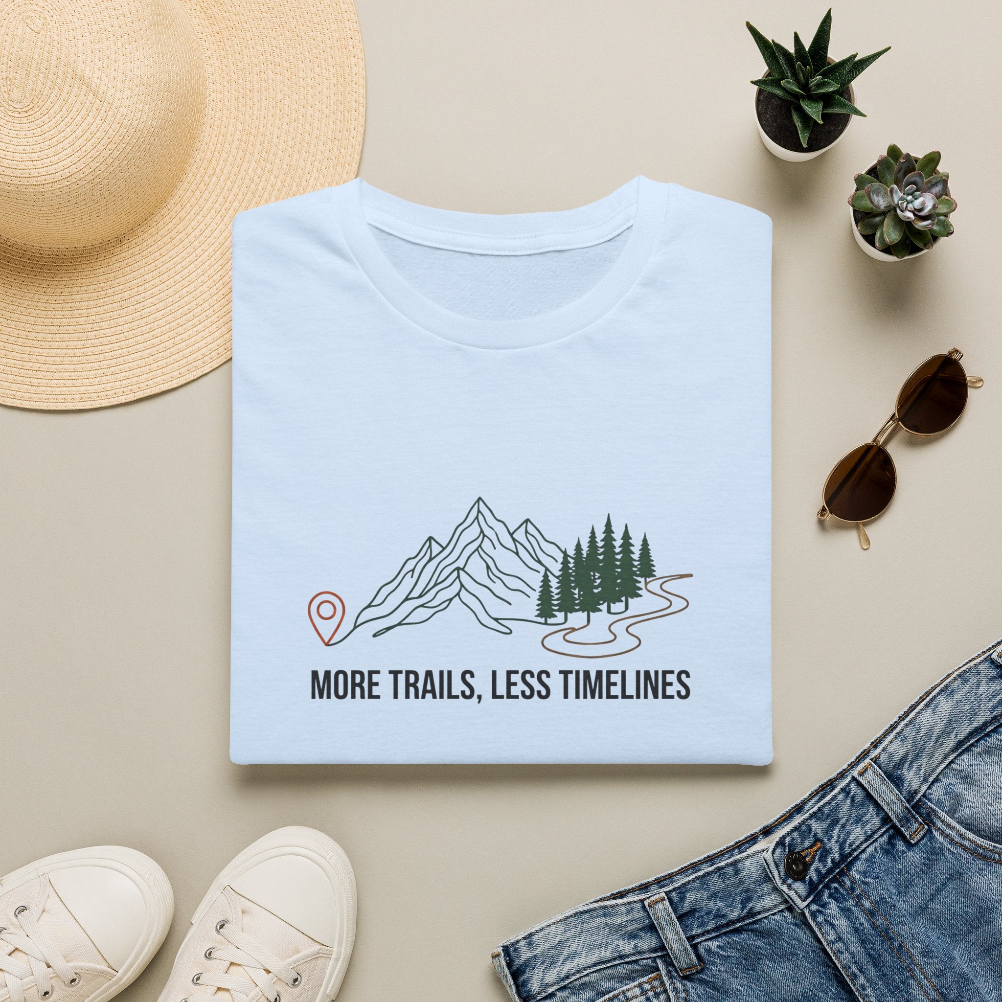 More Trails Less Timelines T-Shirt