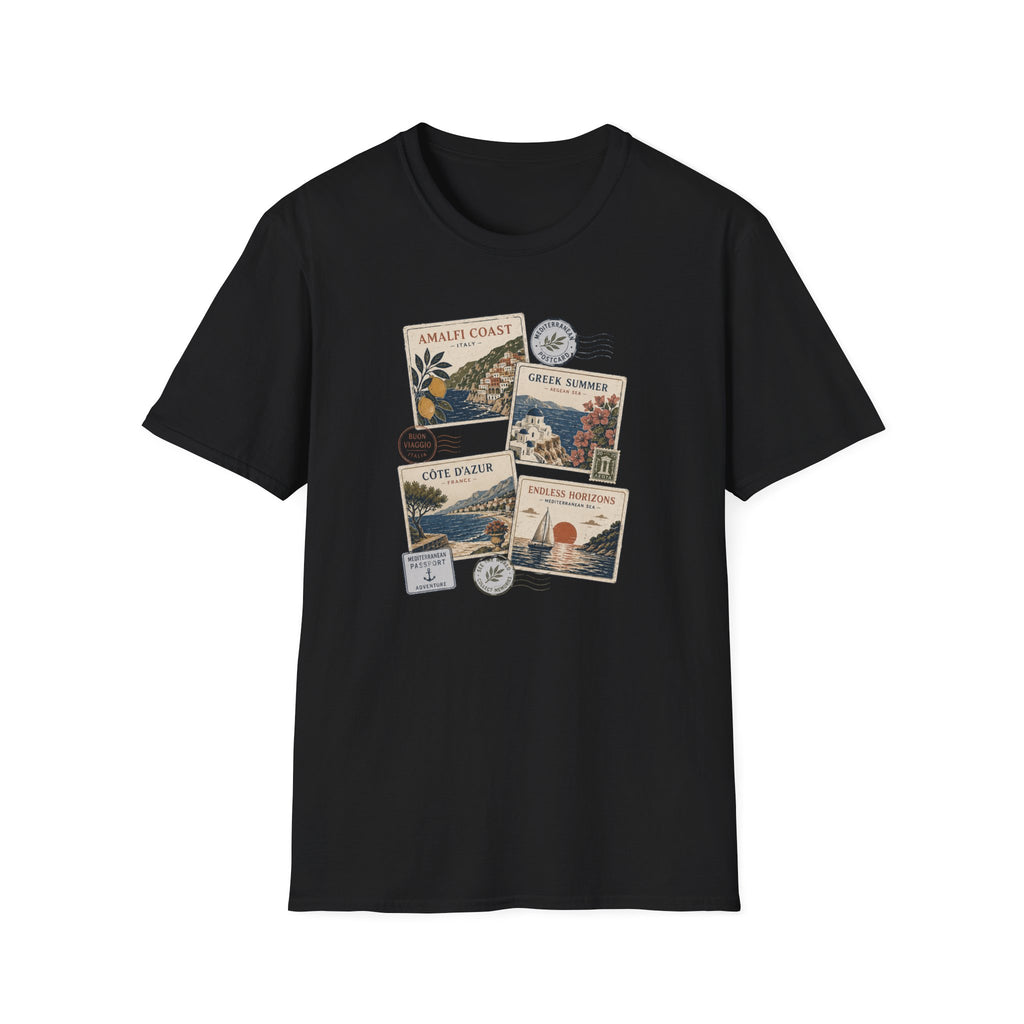 Mediterranean Postcard Collection T-Shirt