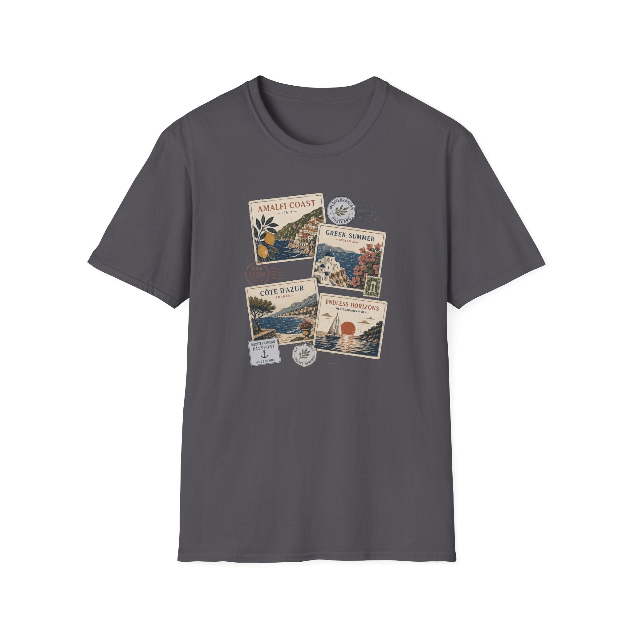 Mediterranean Postcard Collection T-Shirt