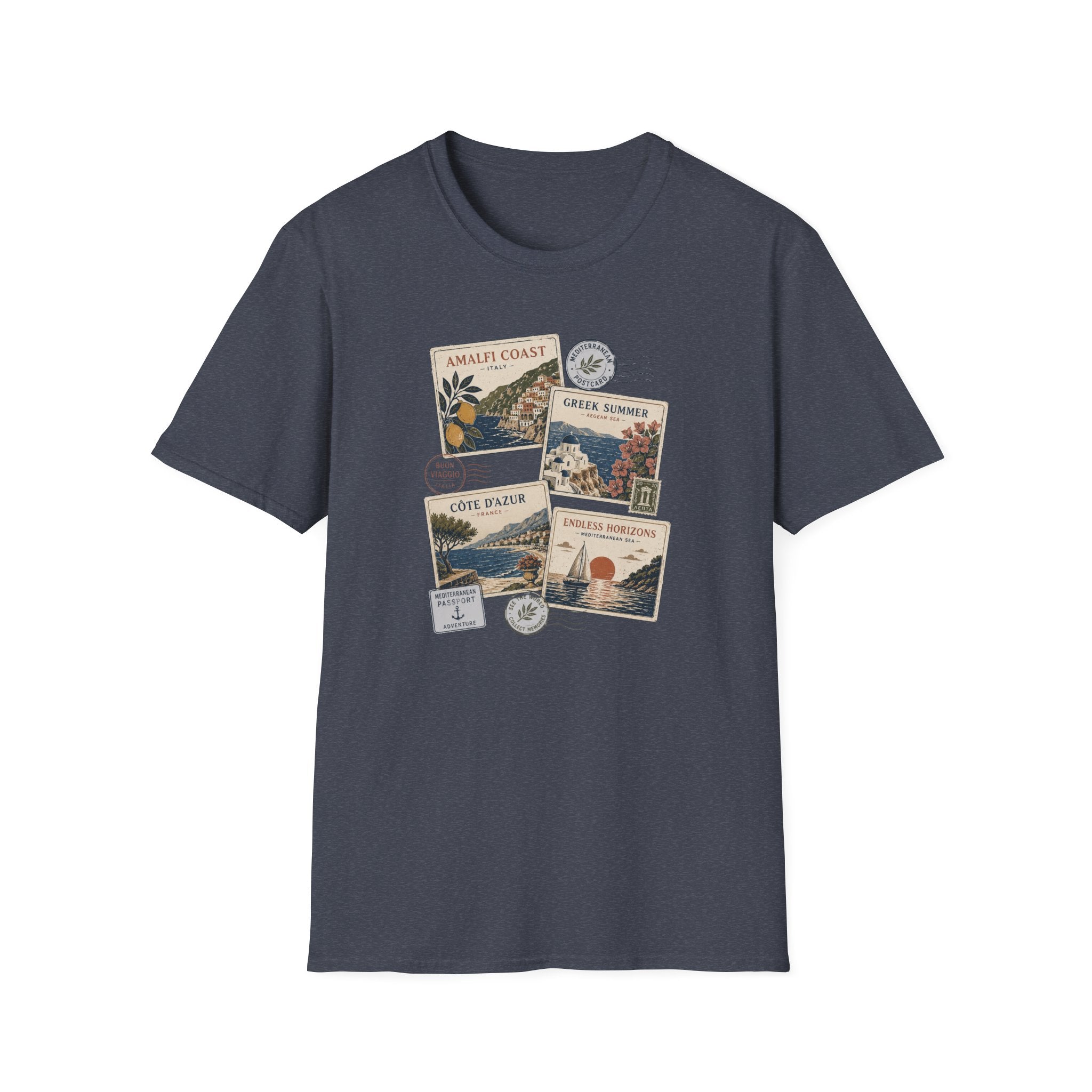 Mediterranean Postcard Collection T-Shirt