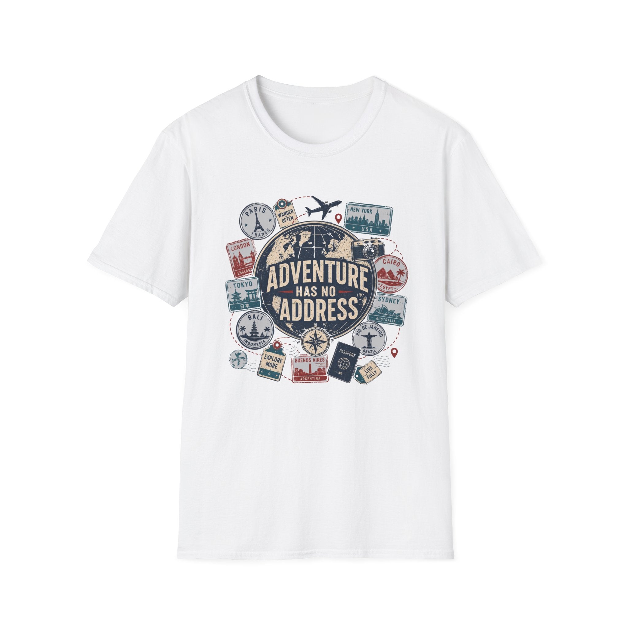 Adventure Has No Address T-Shirt.