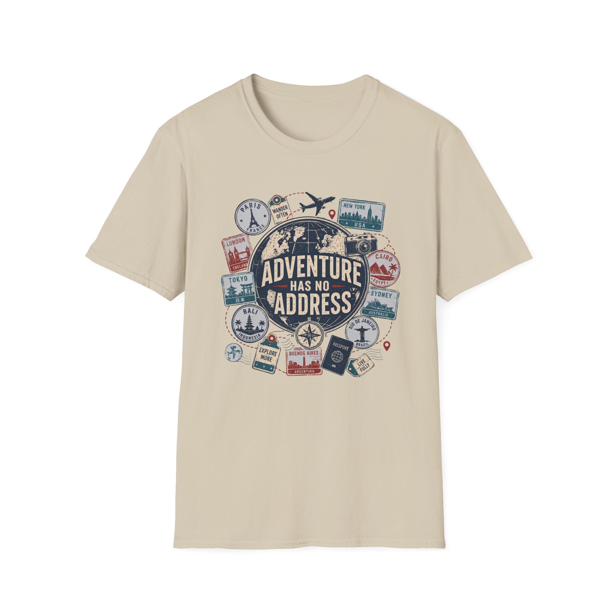 Adventure Has No Address T-Shirt.
