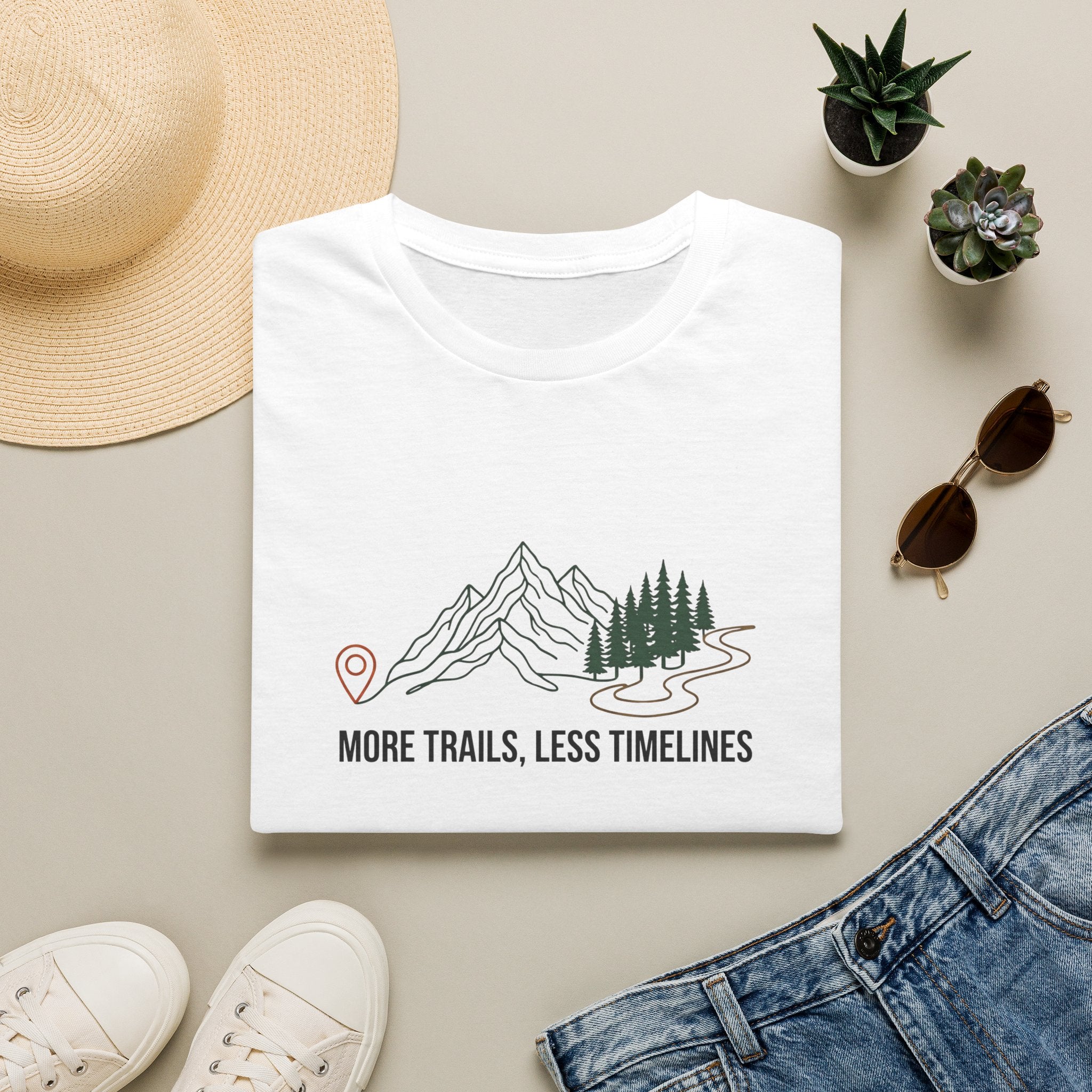 More Trails Less Timelines T-Shirt