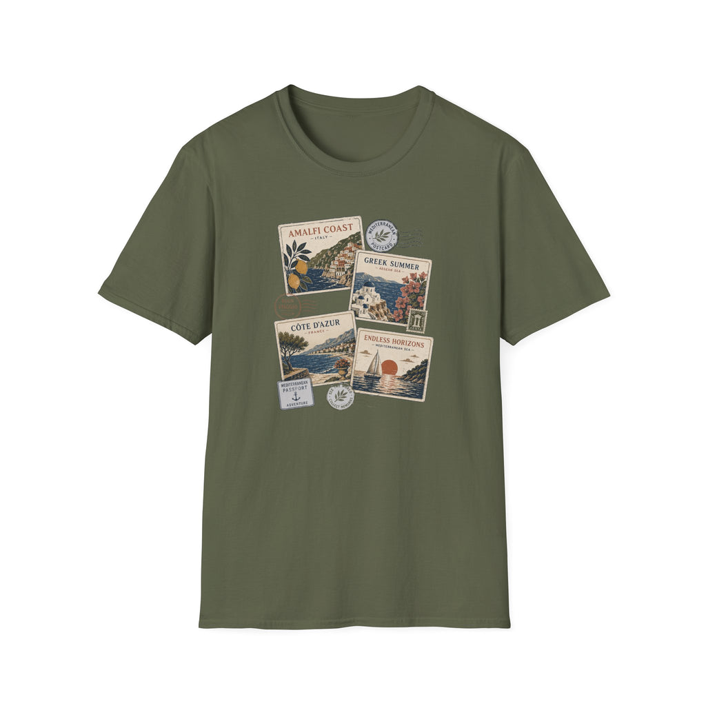Mediterranean Postcard Collection T-Shirt